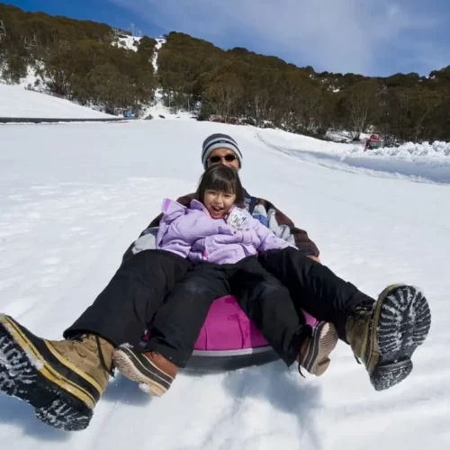 snowy mountain trip